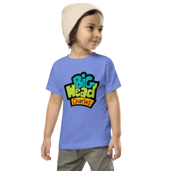 Big Head Charles Logo Black Toddler Tee - Image 2