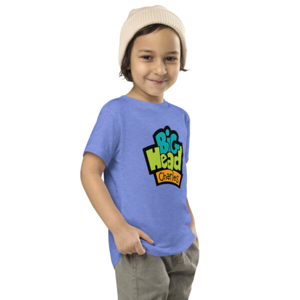 Big Head Charles Logo Black Toddler Tee