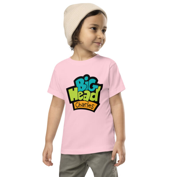 Big Head Charles Logo Black Toddler Tee - Image 3