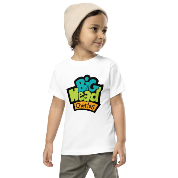 Big Head Charles Logo Black Toddler Tee - Image 5