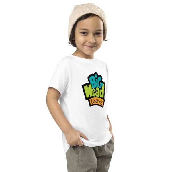 Big Head Charles Logo Black Toddler Tee - Image 6