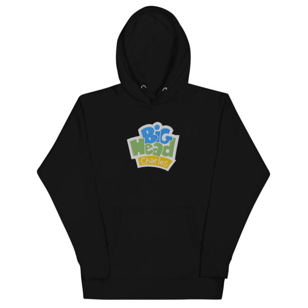 BHC Logo White Outline Hoodie (Adults) - Image 3